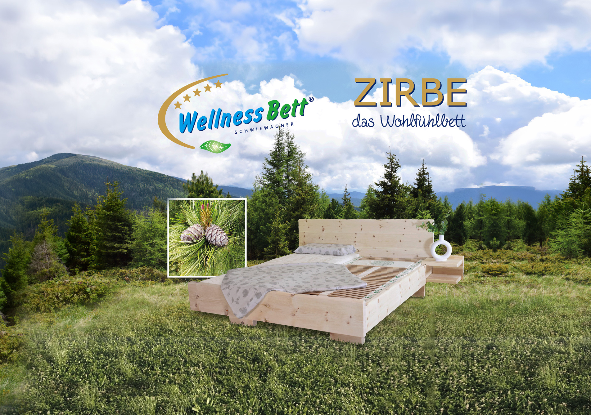 Renate Schwiewagner präsentiert das Wellnessbett